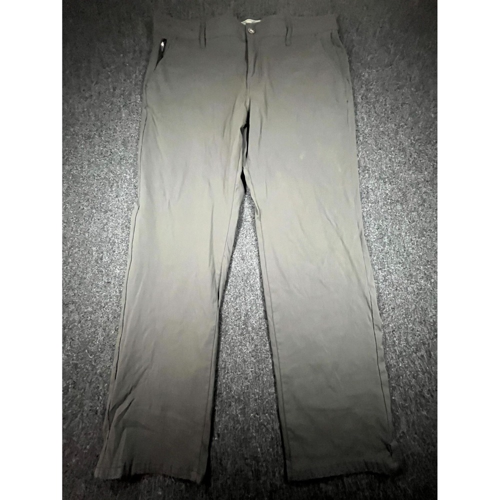 Weatherproof Vintage Regular Fit Tech Pants Men 38x30 Gray Straight Slash Pocket